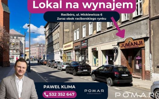 Lokal użytkowy przy raciborskim rynku – okazja!