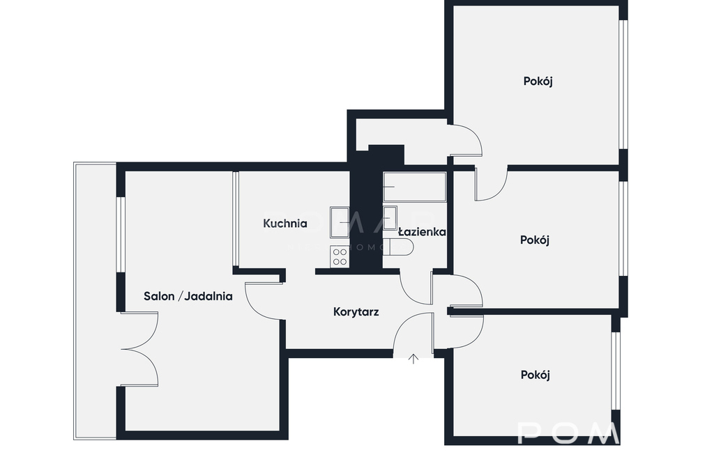 70,5 m² | 4 pokoje | duży balkon | Rybnik