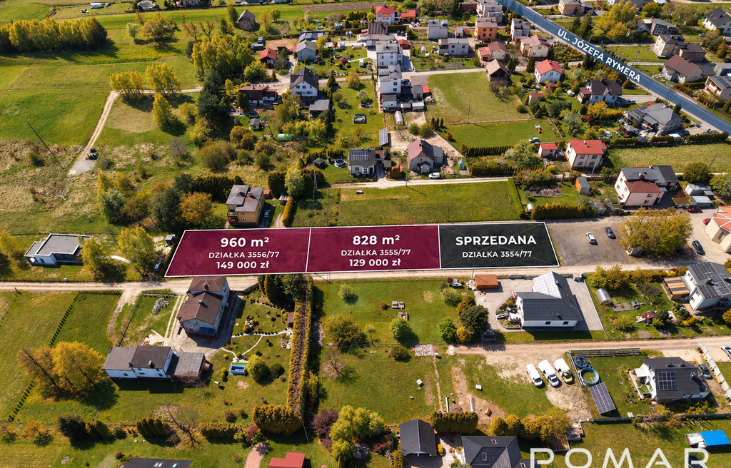 Ostatnie dwie działki budowlane | Radlin | MPZP | media | 129 000 zł